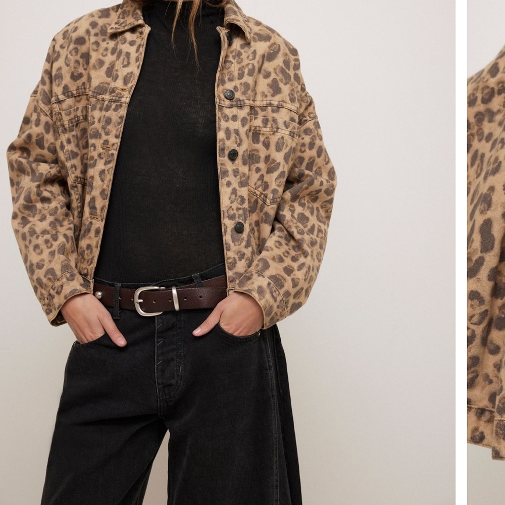 We The Free Opal Swing Printed Denim Jacket